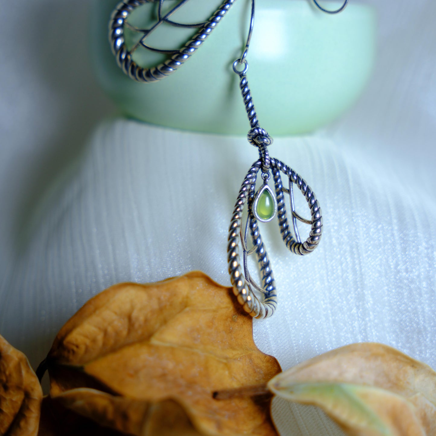 Nodus Temporis Earrings-Sterling Silver Handmade Jewelry