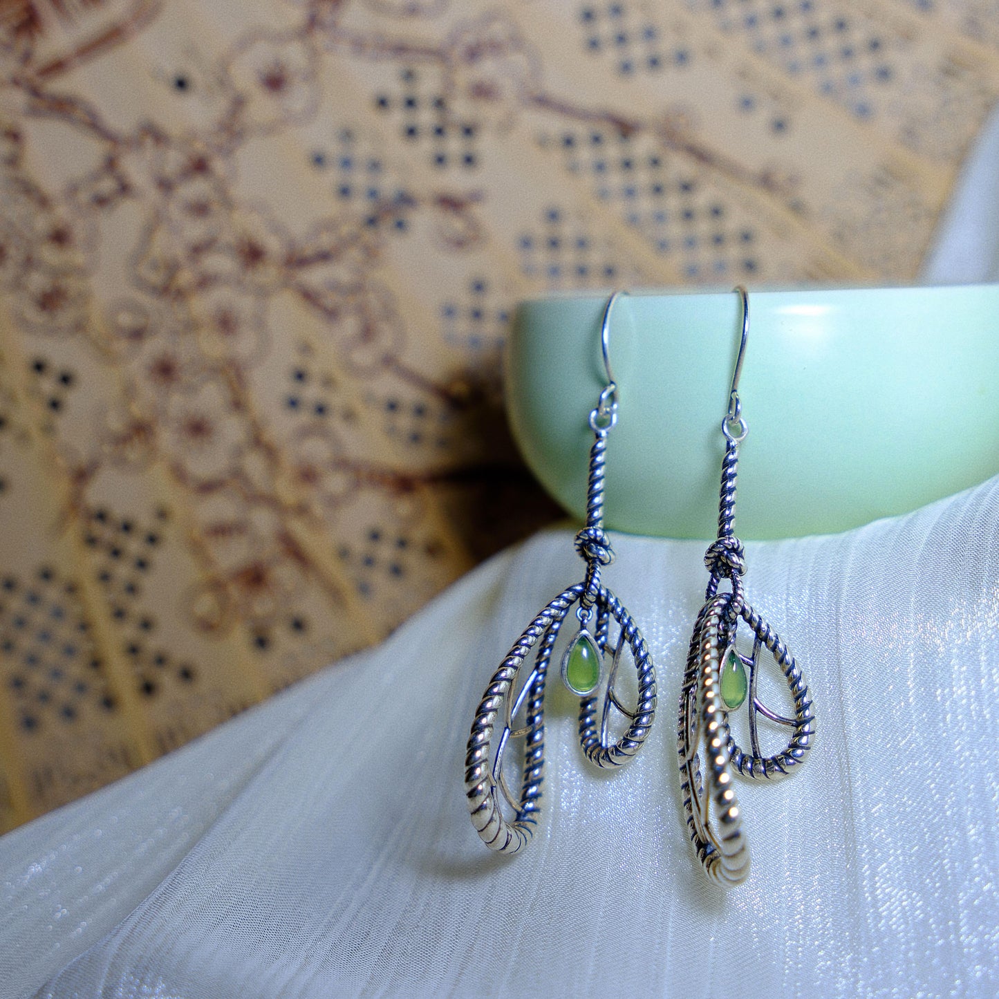 Nodus Temporis Earrings-Sterling Silver Handmade Jewelry